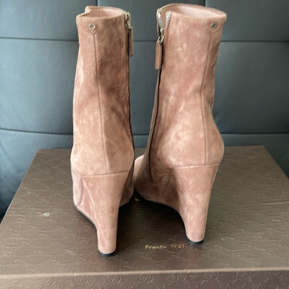 Gucci Suede Wedge Boots 36 1/2 US 6 - Picture 6 of 14